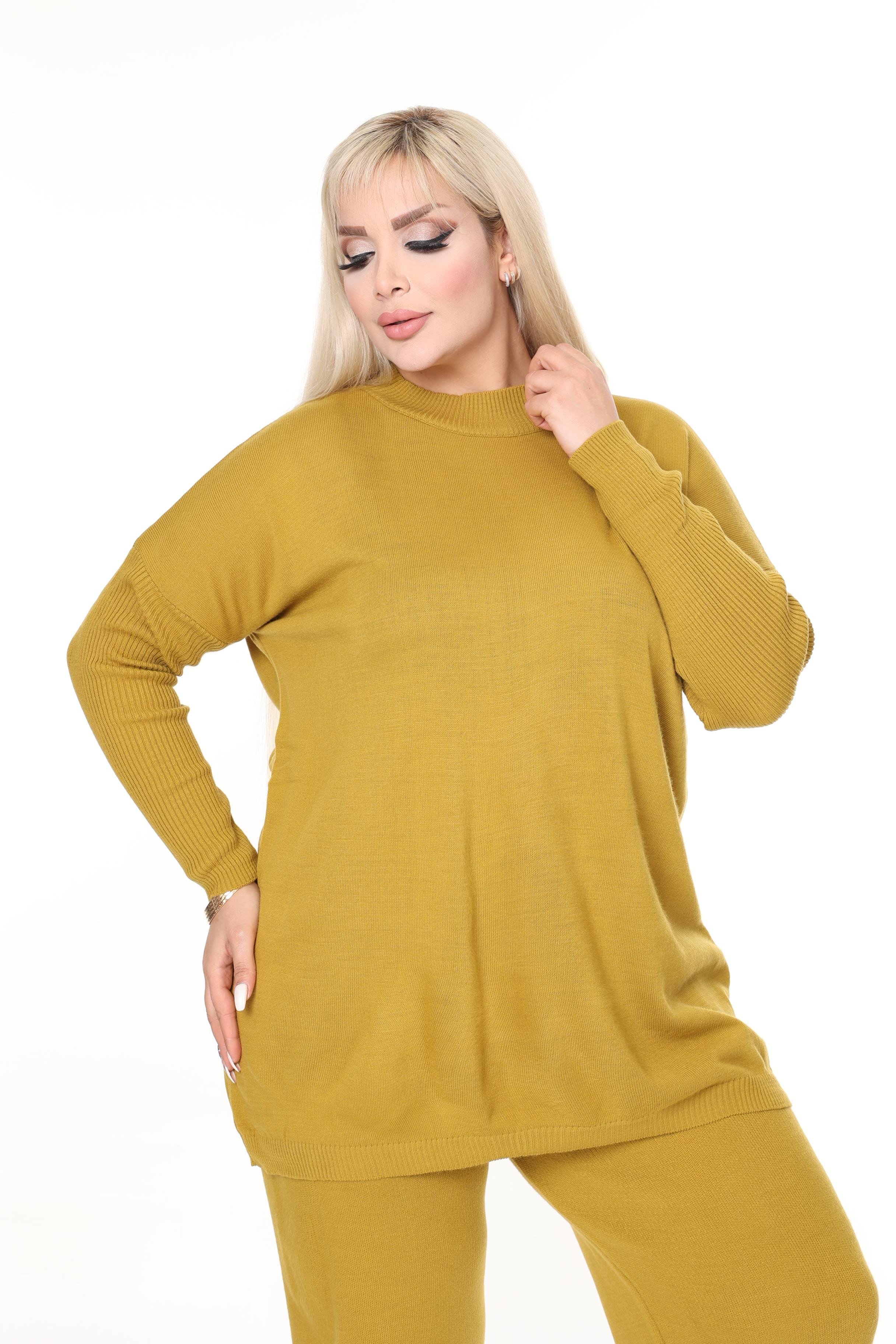 Triko Örme Pantolon&Tunik Rahat Kalıp Takım