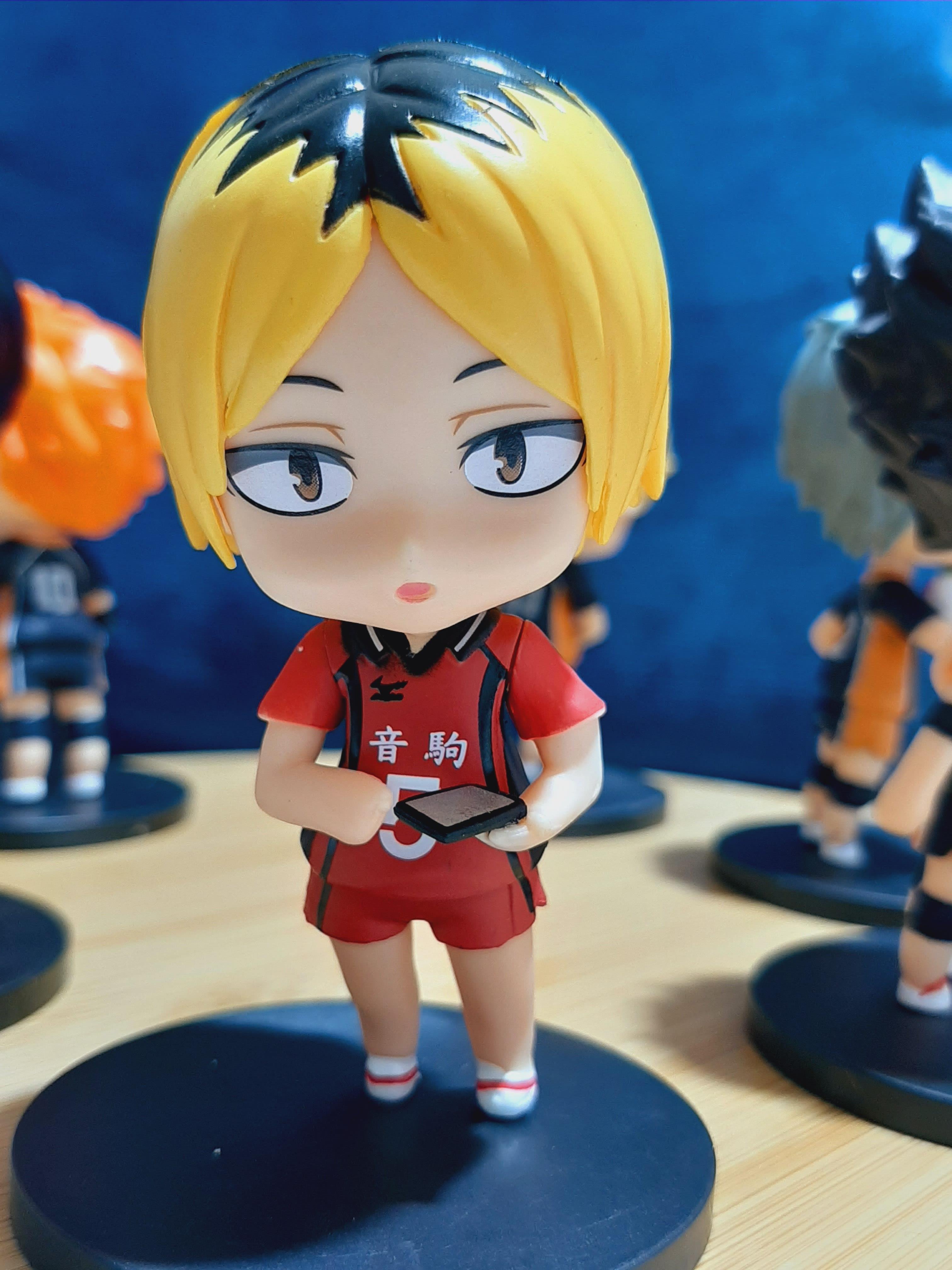 Anime Haikyuu - Sugawara Mini Figür 6'li Set Biblo Anime Manga Figür 9 cm  Karakter Figur
