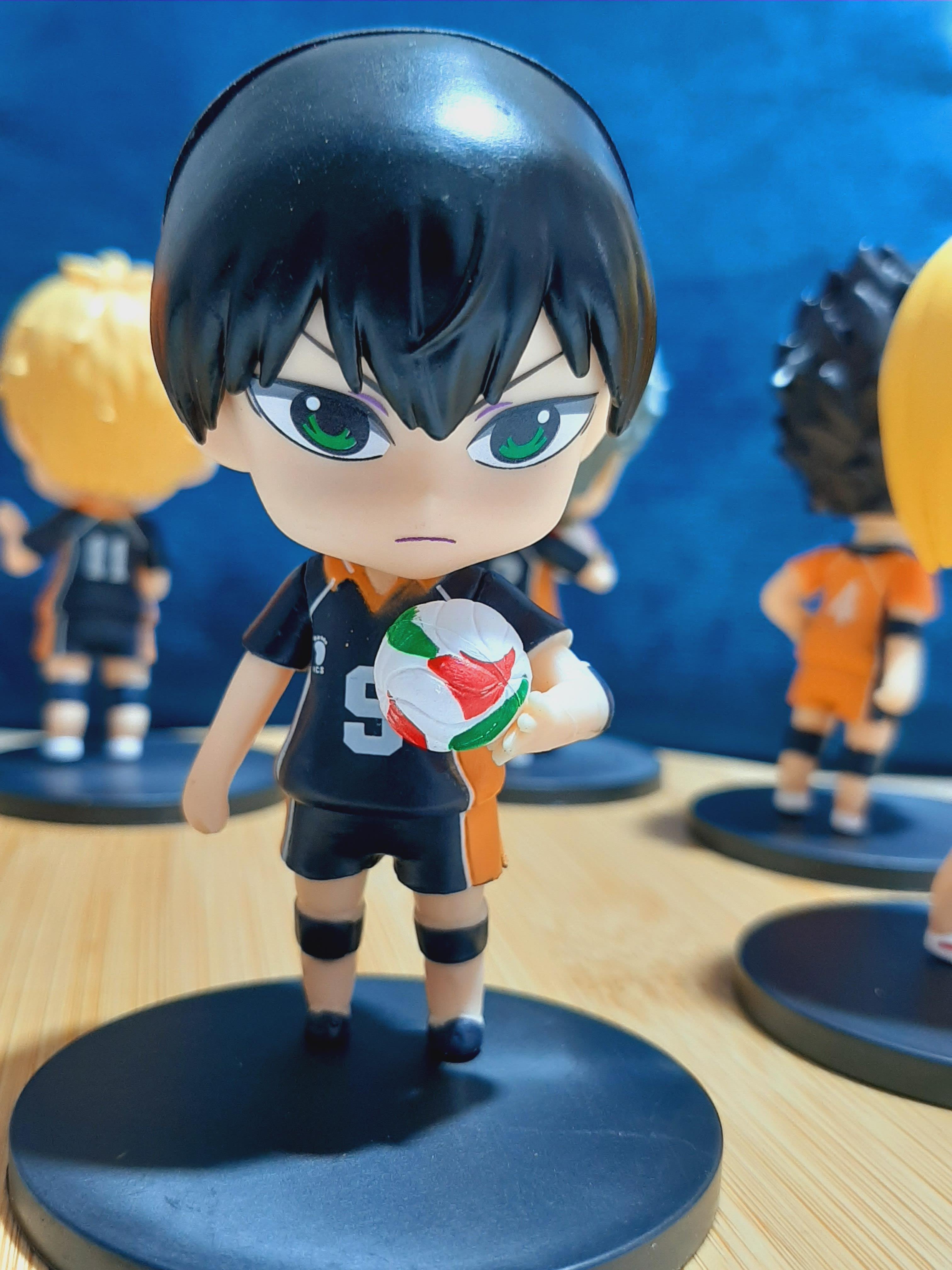 Anime Haikyuu - Sugawara Mini Figür 6'li Set Biblo Anime Manga Figür 9 cm  Karakter Figur