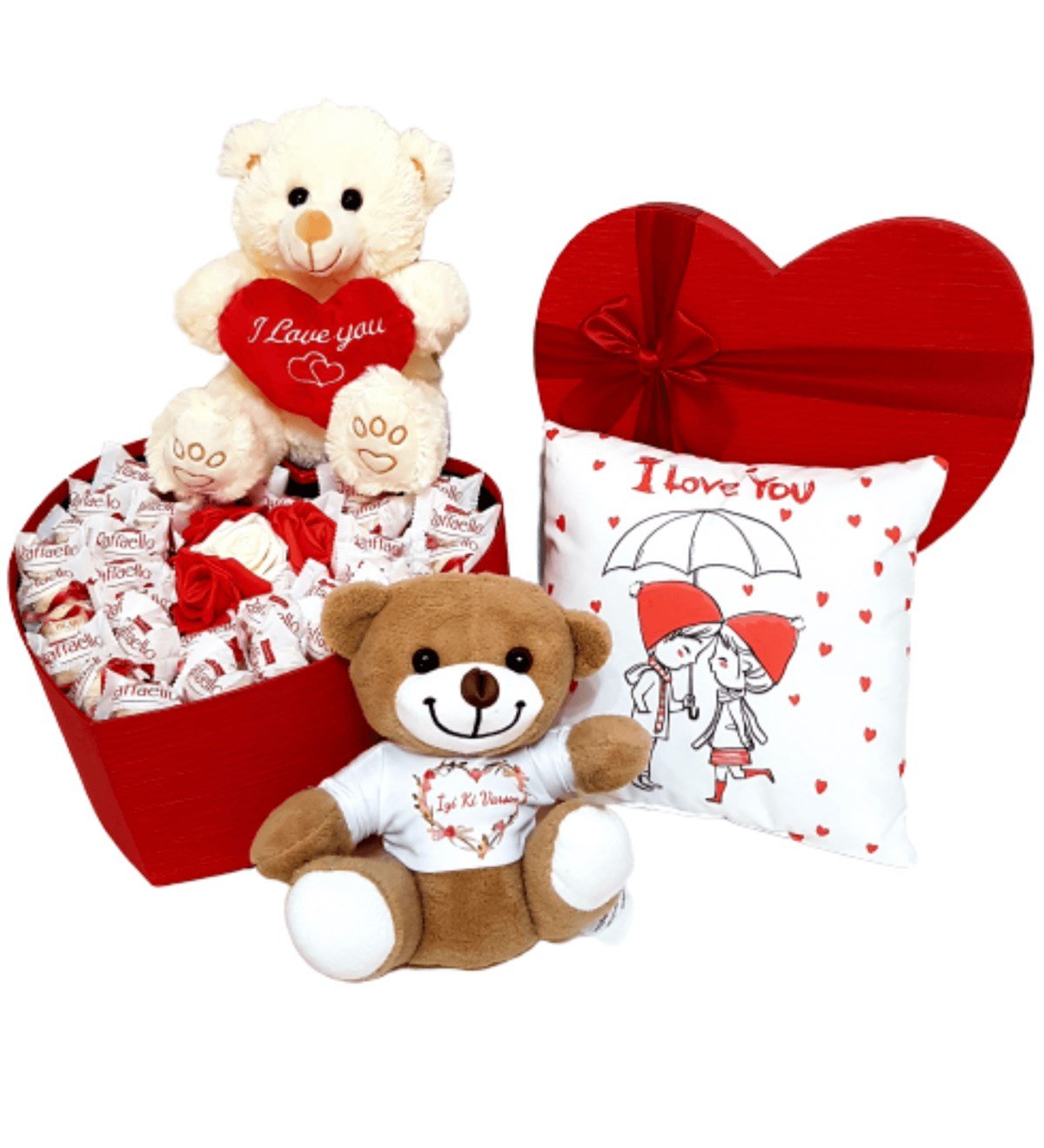 Sevgiliye Hediye Raffaello Çikolata I Love You Mesajlı Özel Set İyiki Varsın Set HEDİYE