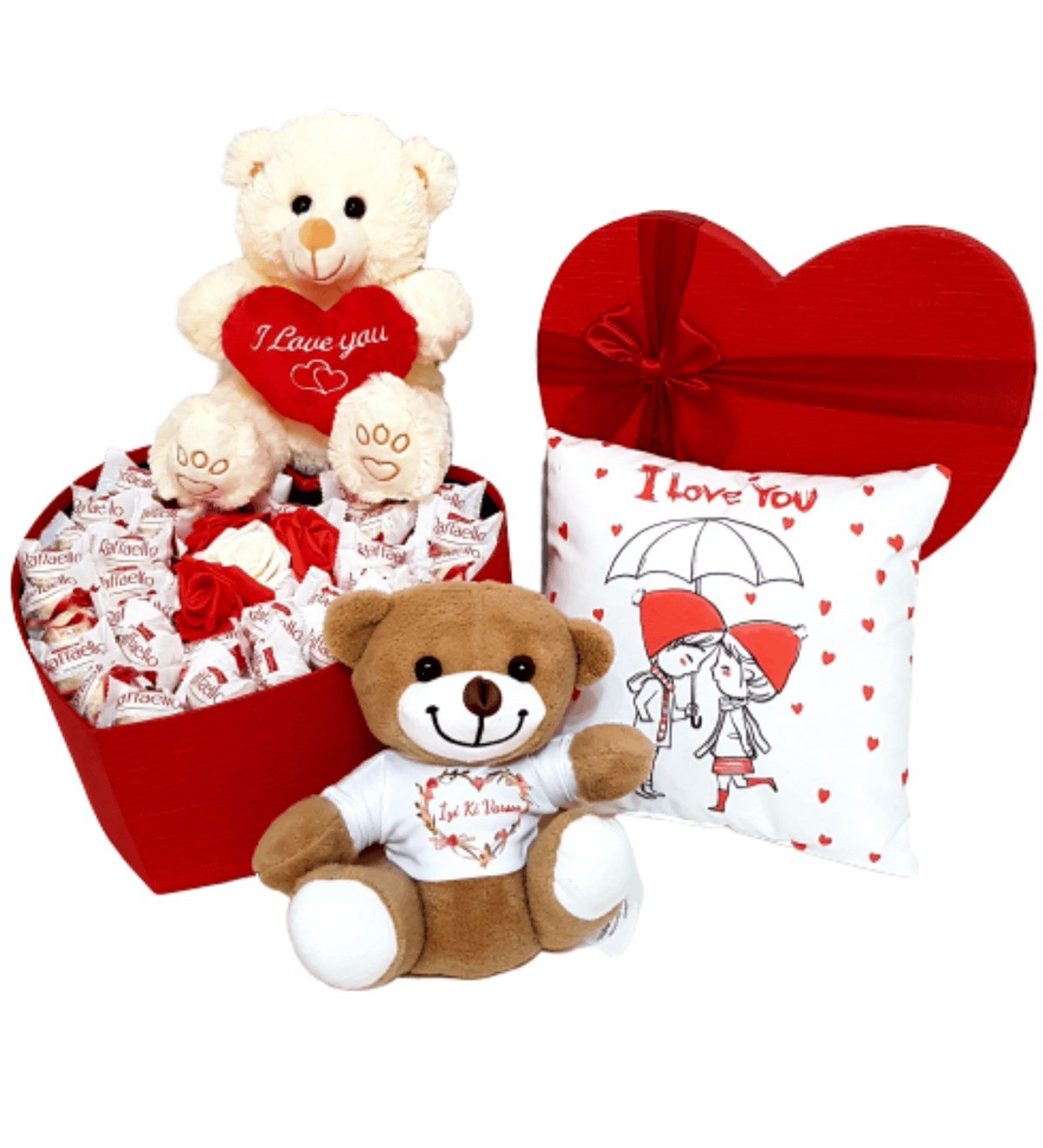 Sevgiliye Hediye Raffaello Çikolata I Love You Mesajlı Özel Set İyiki Varsın Set HEDİYE