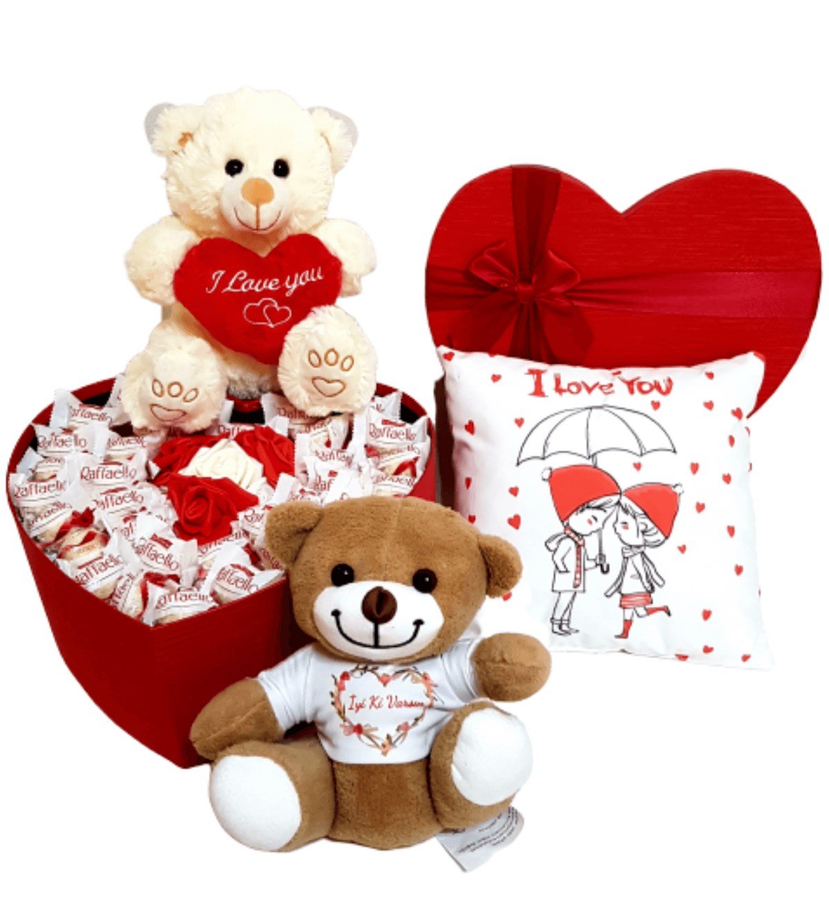 Sevgiliye Hediye Raffaello Çikolata I Love You Mesajlı Özel Set İyiki Varsın Set HEDİYE