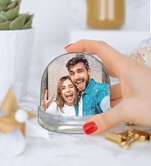 Kişiye Özel Fotoğraflı Kar Küresi BANYO GURUBU