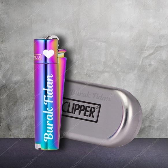 Kişiye Özel Orjinal Kutulu Gökkuşağı Clipper Çakmak ÇAKMAK MODELLERİ