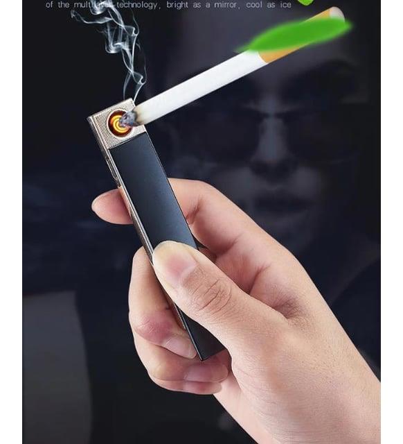 Elektrikli Bobin Alevsiz Parmak Çakmak Ultra İnce USB Şarjlı Anti Rüzgar ÇAKMAK MODELLERİ