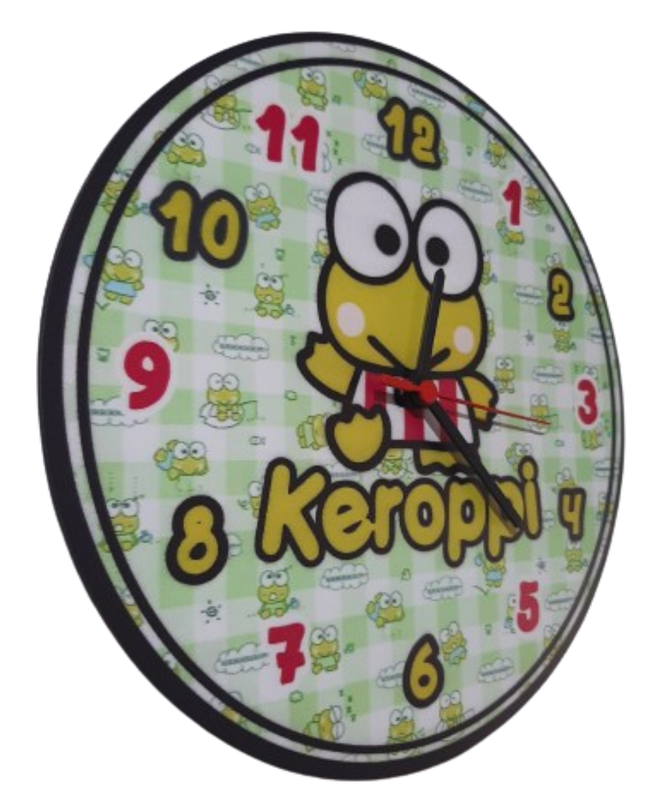 Keroppi Çocuk Odası Duvar Saati Sessiz Mekanizma DUVAR SAATLERİ