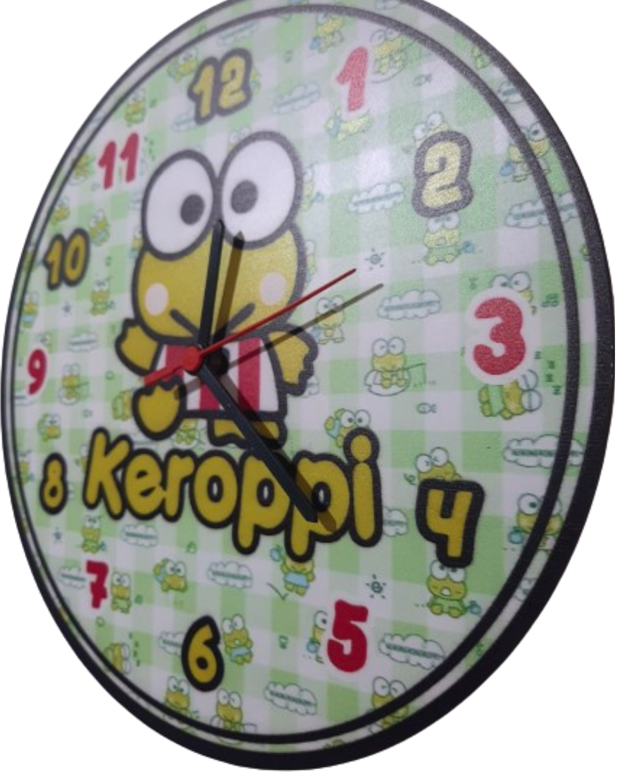 Keroppi Çocuk Odası Duvar Saati Sessiz Mekanizma DUVAR SAATLERİ