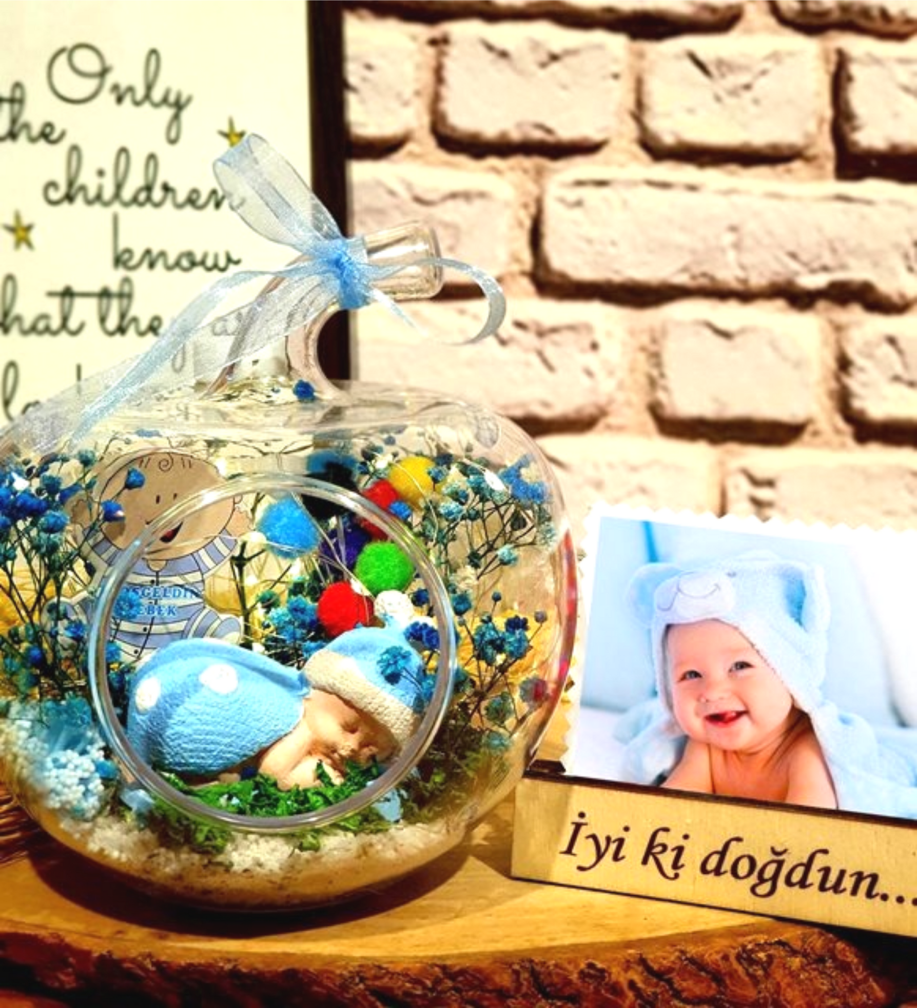 Erkek Bebek Hediyesi. Kişiye Özel İyiki Doğdun Ayıcık Hediye Seti. Yeni Doğan Bebek Hediyesi BEBEK HEDİYESİ