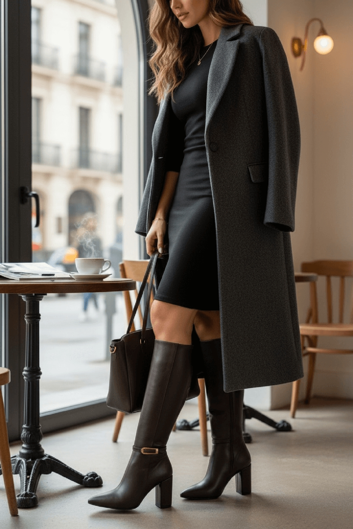 Alexa Kahverengi Deri Topuklu ( 9 cm Topuklu ) Yanı Fermuarlı Günlük Kullanım Çizme