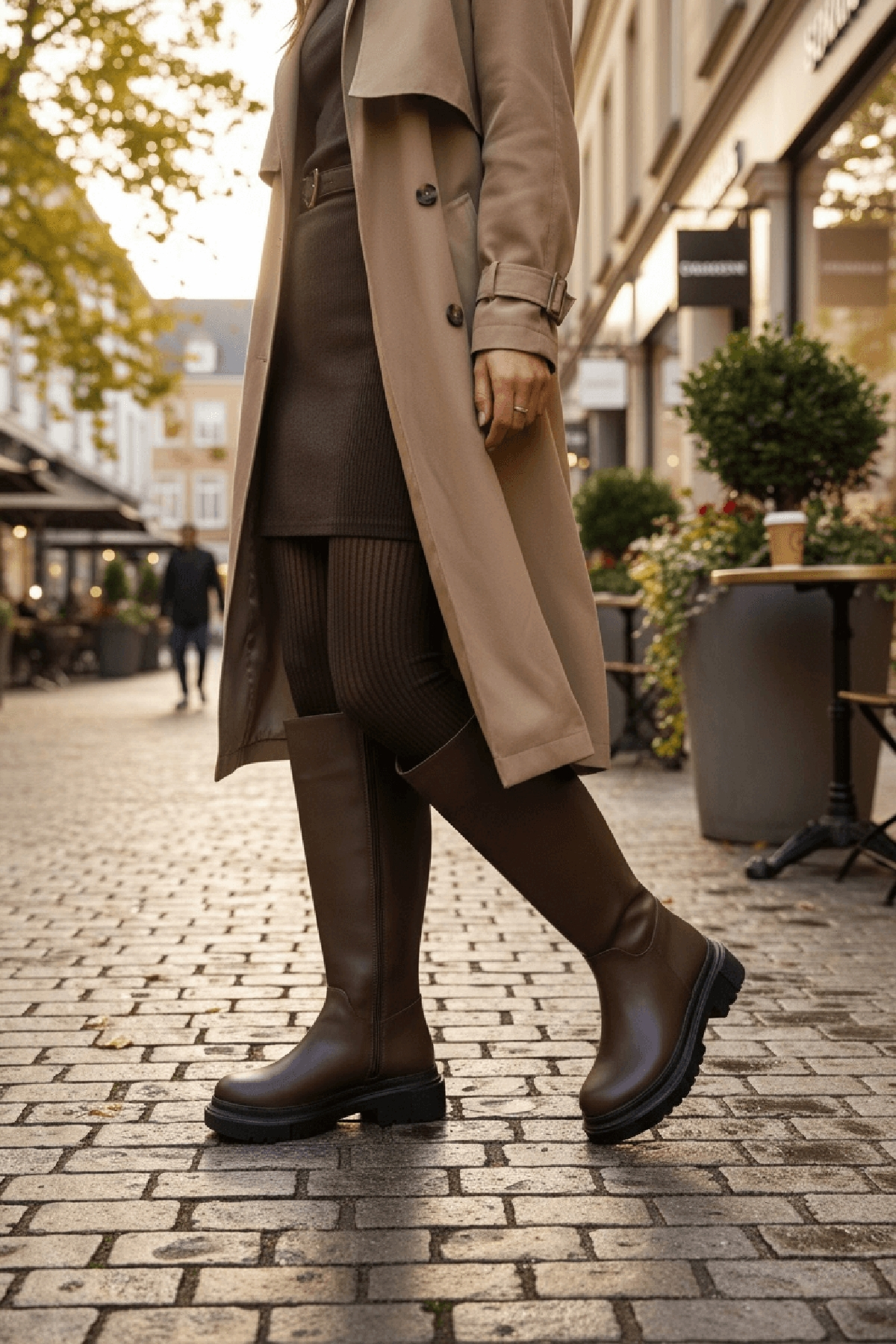 Blanca Kahverengi Çekme Yanı Fermuarlı Günlük Kadın Çizme