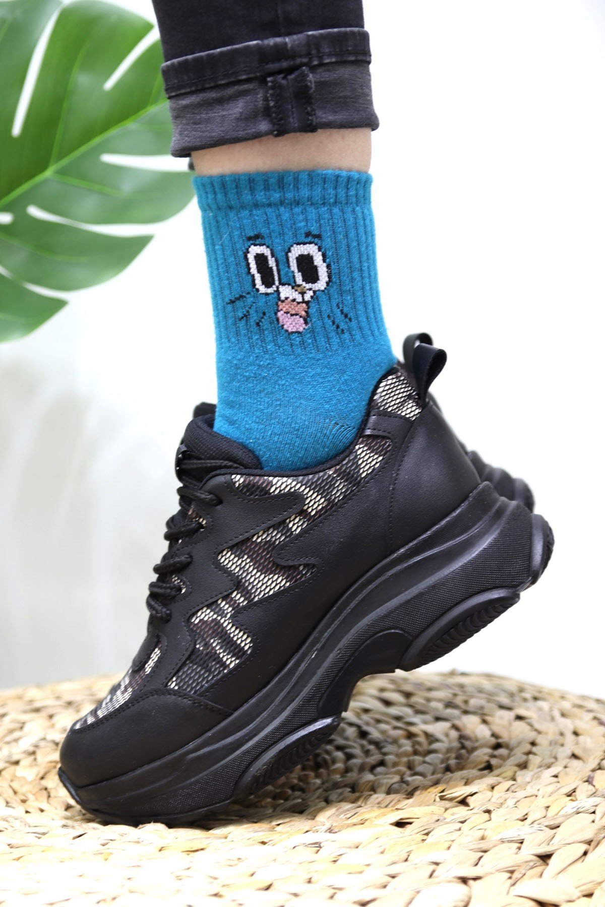 Rock Kamuflaj Desenli Sneaker