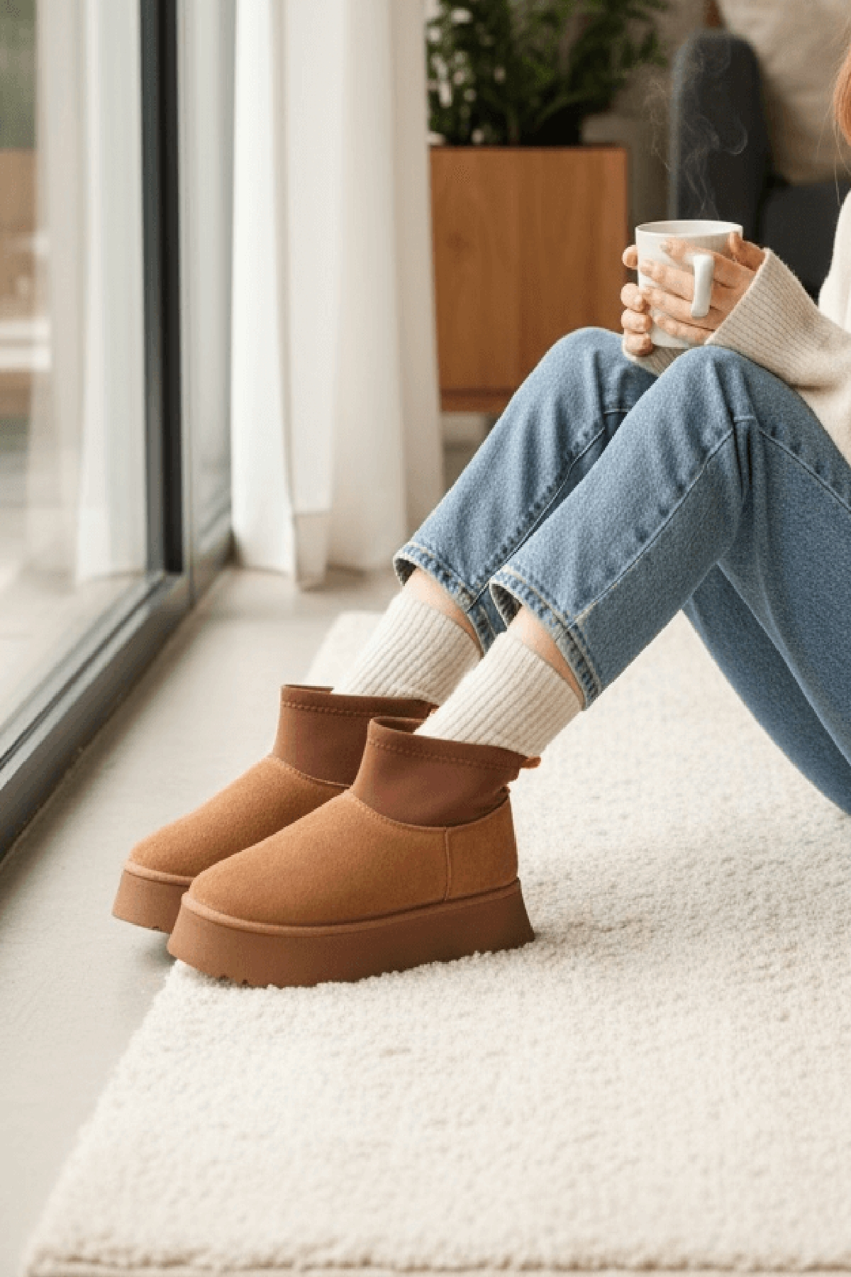 Slavia Taba (4.5 CM) İçi Kürklü Streçli Günlük Kullanım Bot