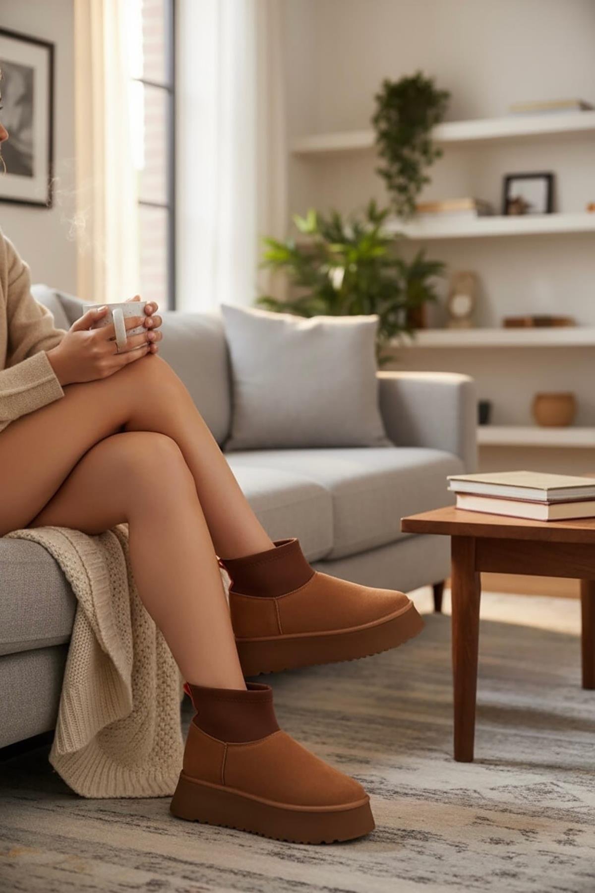 Slavia Taba (4.5 CM) İçi Kürklü Streçli Günlük Kullanım Bot