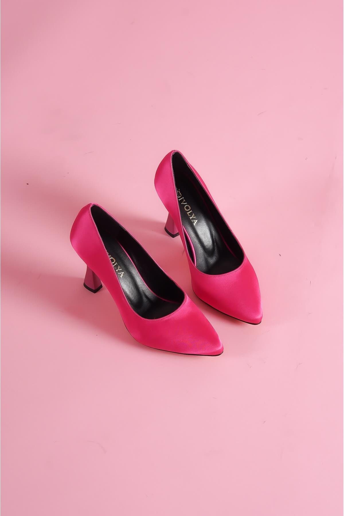 Vest Fuşya Saten Günlük Kullanım Stiletto