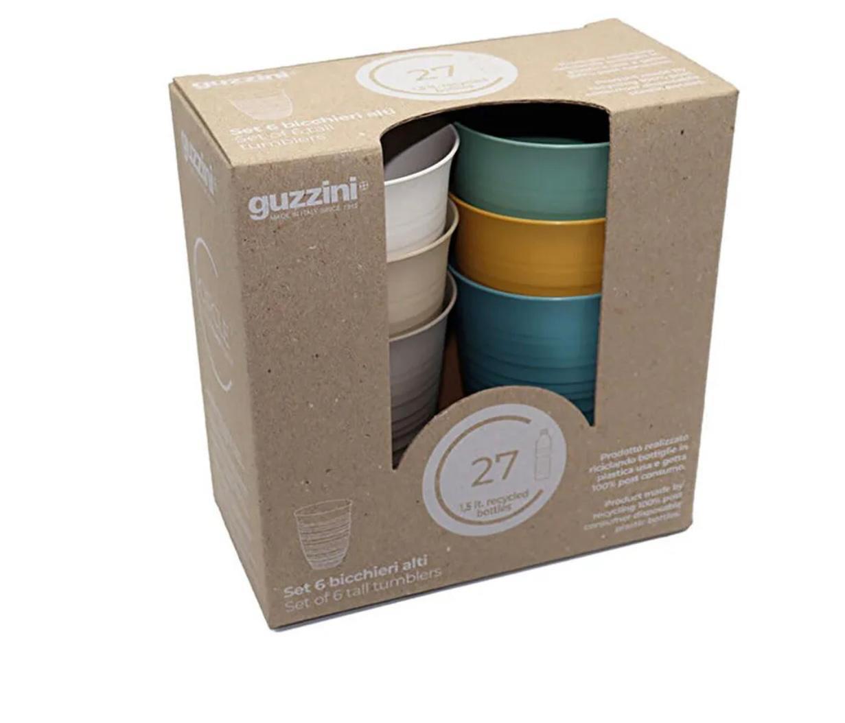 Guzzini Tierra 6'lı Uzun Bardak Takımı Renkli
