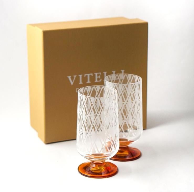 Vitelli Kahve Yanı Bardağı 2'li Amber
