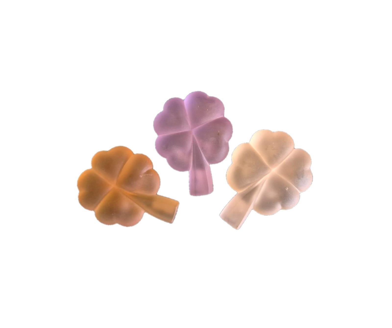 Tom Bohemia Dört Yapraklı Yonca Kristal Mor
