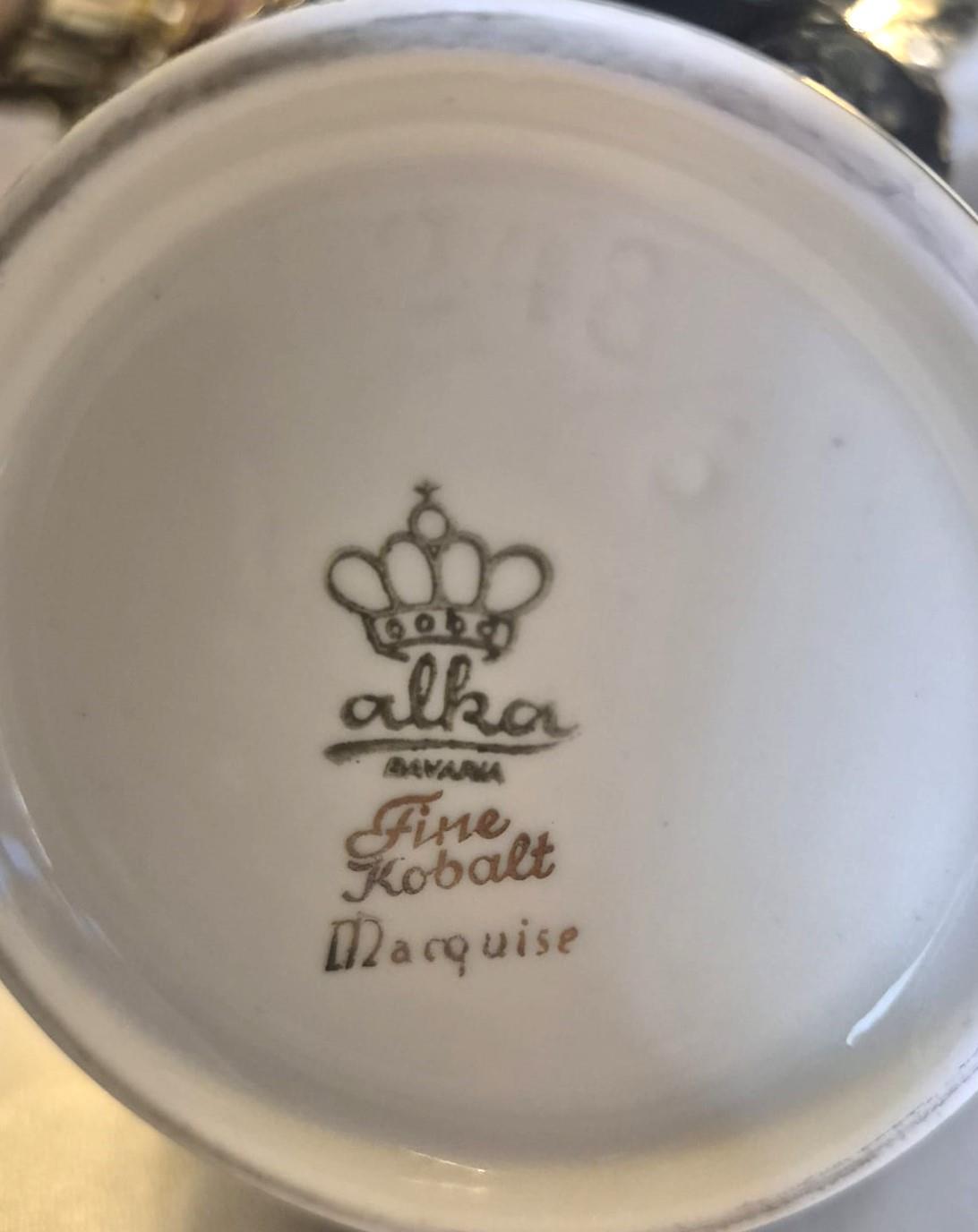  Alka Bavaria Fine Kobalt Marquise  Damgalı Küp