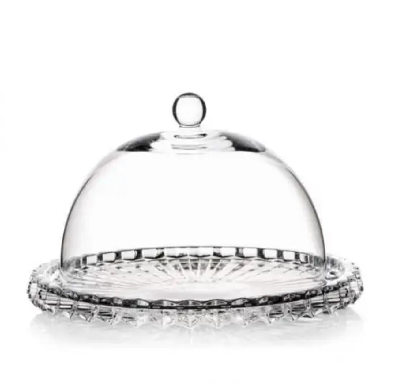 Rogaska Platter Wıth Cover Crown Jewel