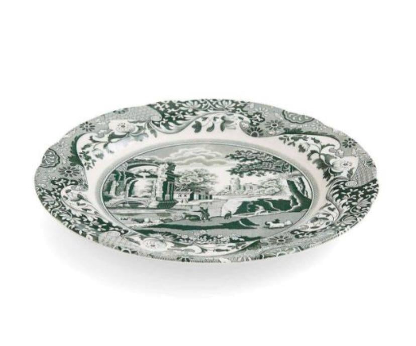 Spode Green Italian Porselen Pasta Tabağı