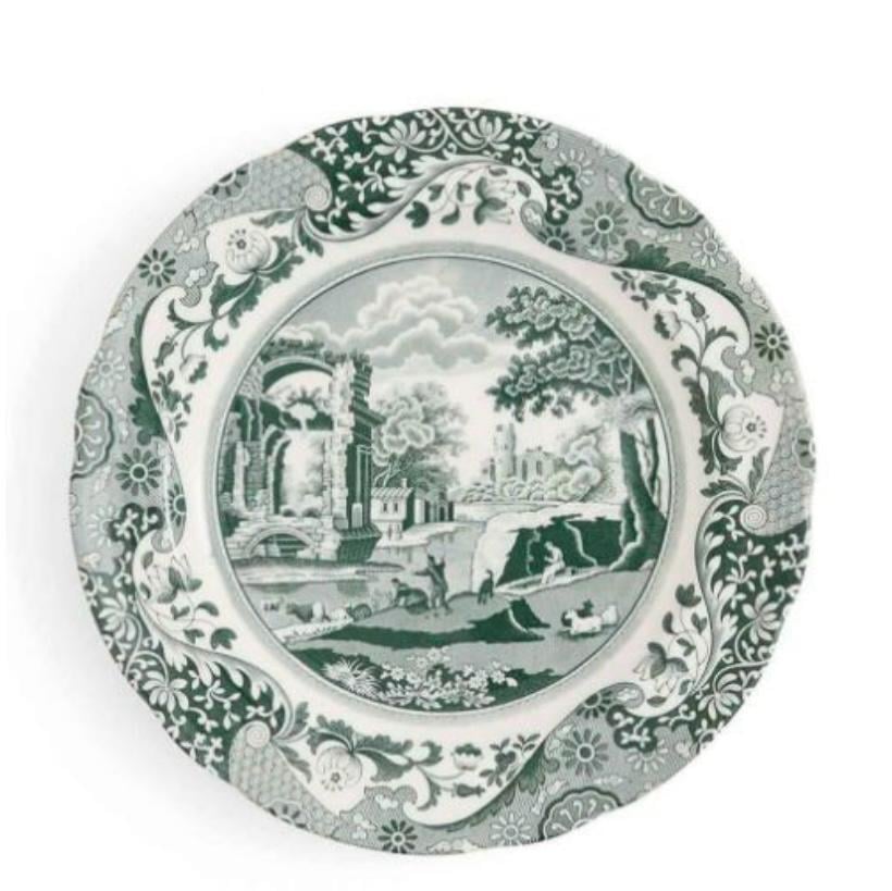 Spode Green Italian Porselen Pasta Tabağı