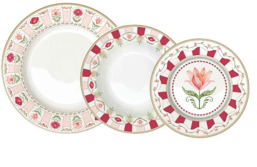 Easy Life Flowery Porselen Yemek Takımı
