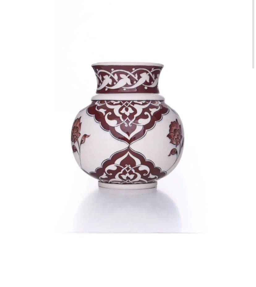 Çini Vazo Kahverengi