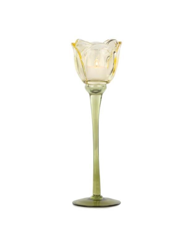 Sarı Cam Kadeh (27 CM)