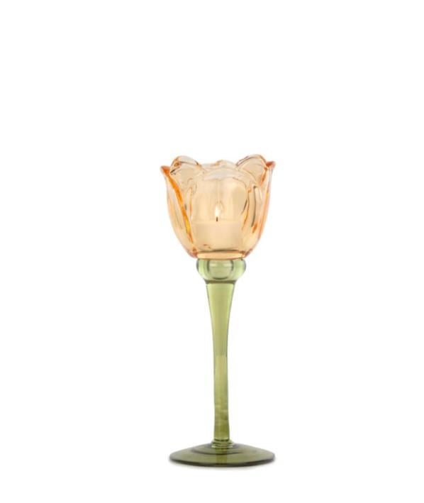 Turuncu Cam Kadeh (22 CM)