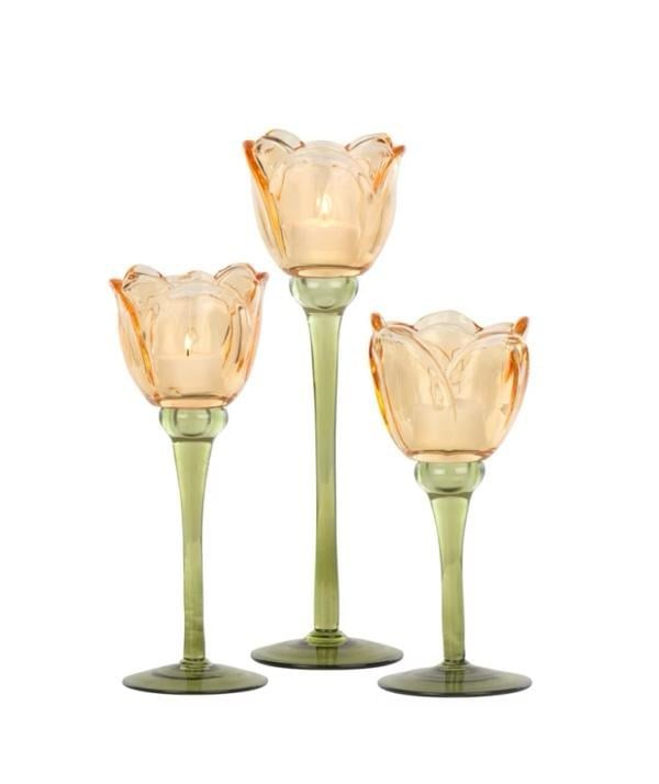 Turuncu Cam Kadeh (27 CM)