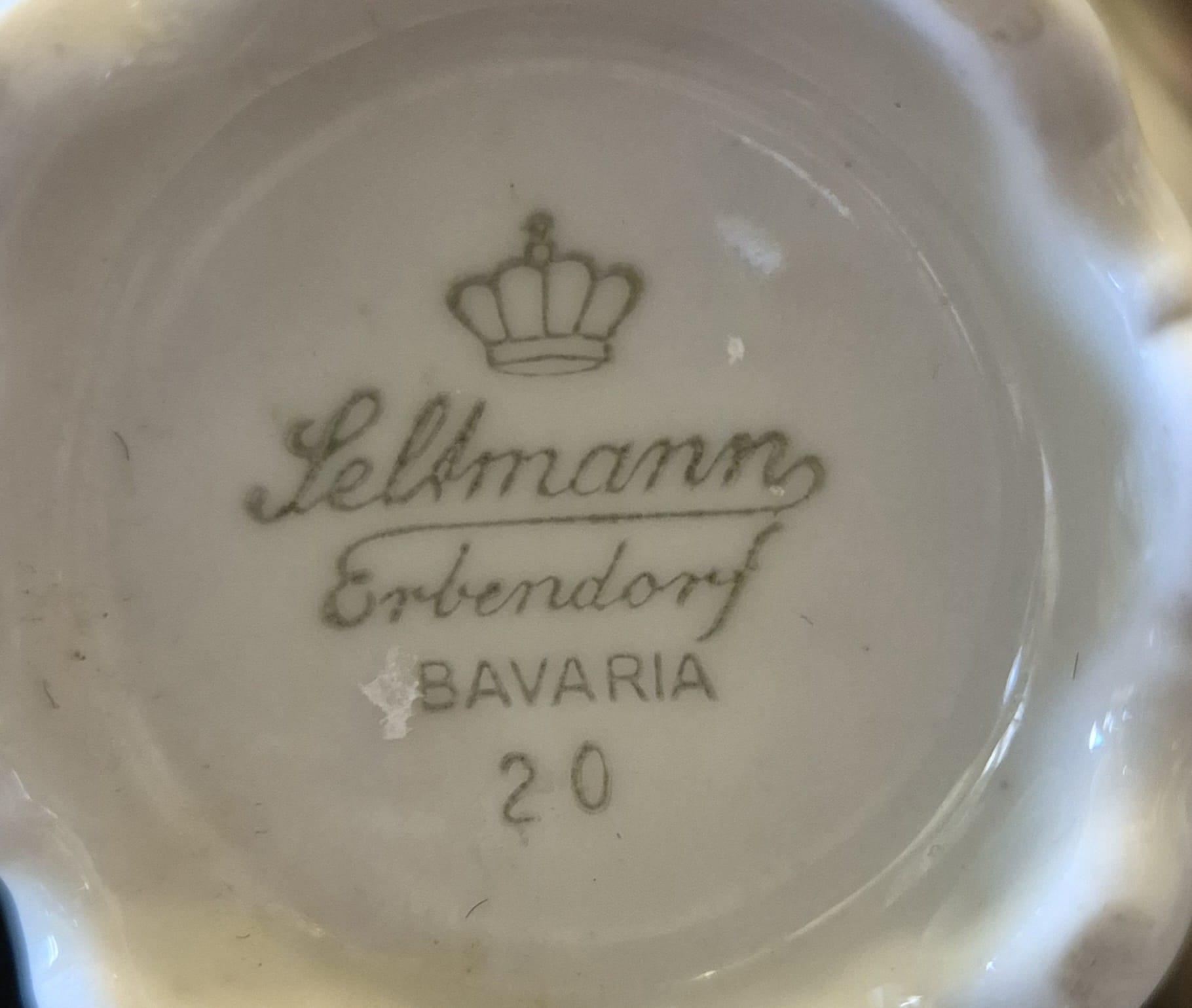 Seltmann Porselen Çiçekli Mini Vazo