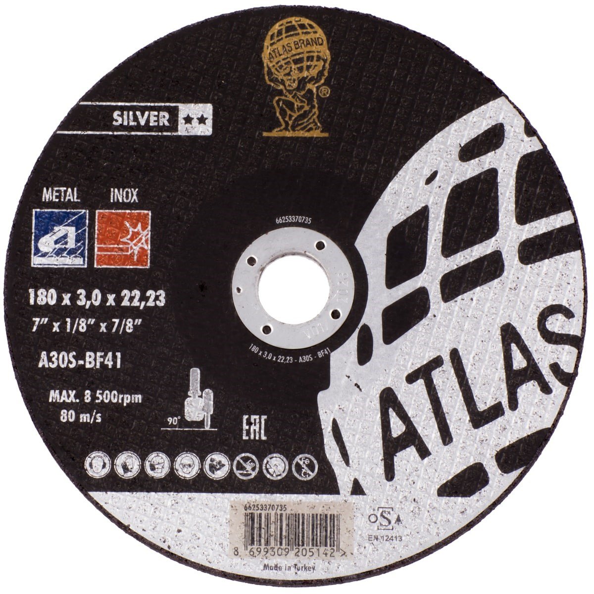 ATLAS METAL KESİCİ 180*3,0*22,23