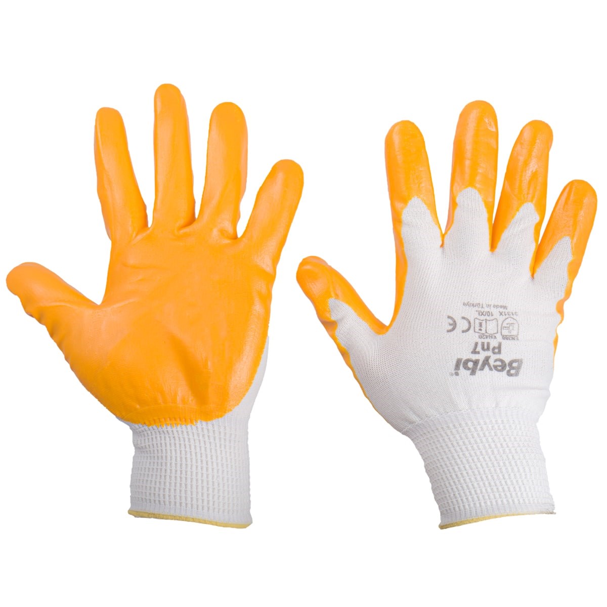 BEYBİ SARI NİTRİL ELDİVEN NO:10 XL