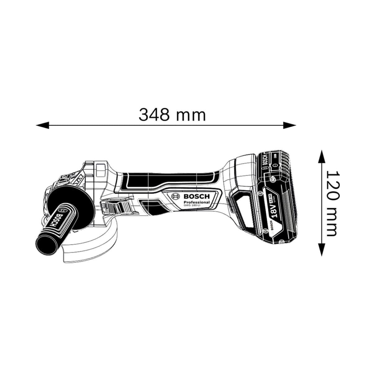Bosch GWS 180-Li Akülü Avuç Taşlama