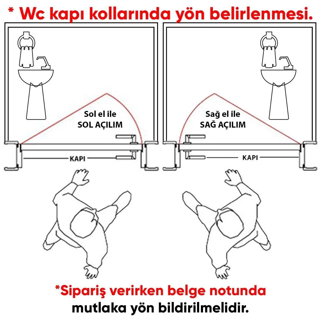 Bravo Aynalı Kapı Kolu Mat Siyah