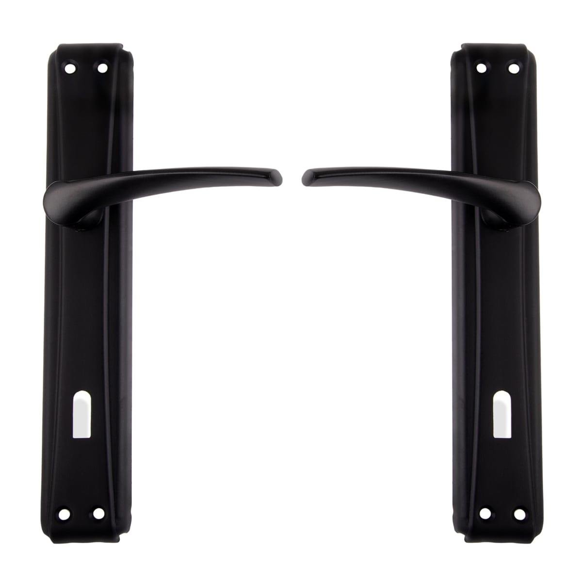 Bravo Aynalı Kapı Kolu Mat Siyah