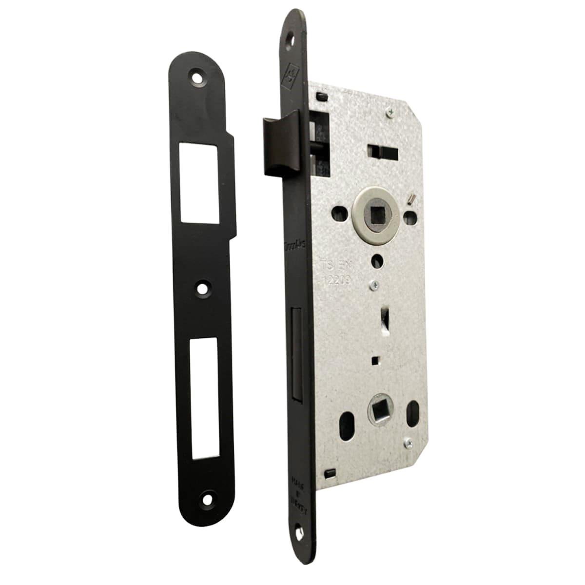 DoorAks İç Kapı Kilidi 23*40 mm Mat Siyah Oval