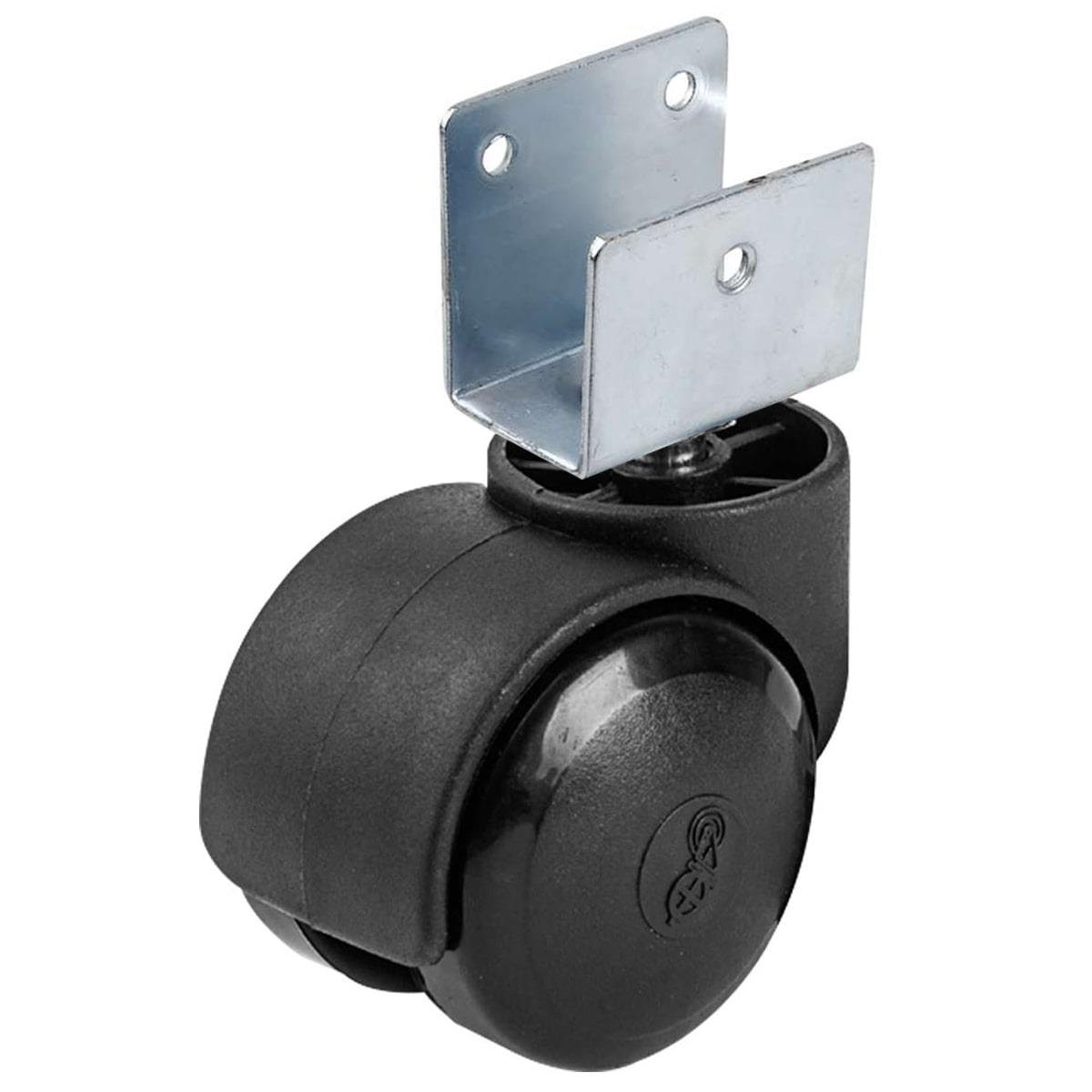 ERTEK 1415 - Plastik Büro Tipi Kısa U Tablalı Siyah Teker