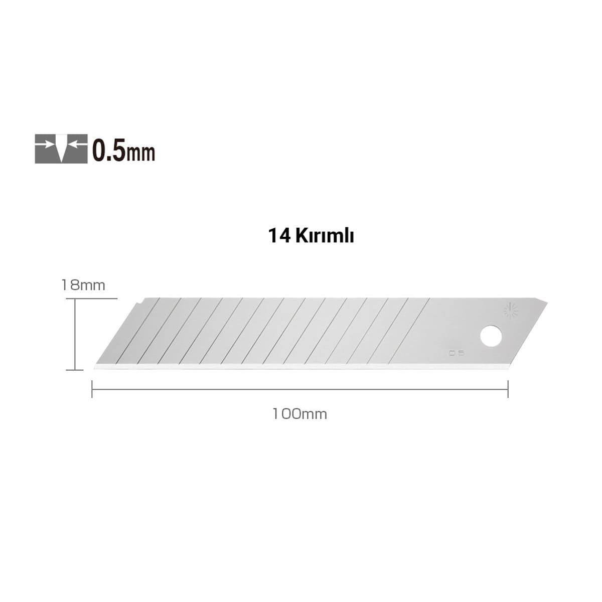 GFB MAKET BIÇAĞI YEDEĞİ 10 ADET (14 Kırım)