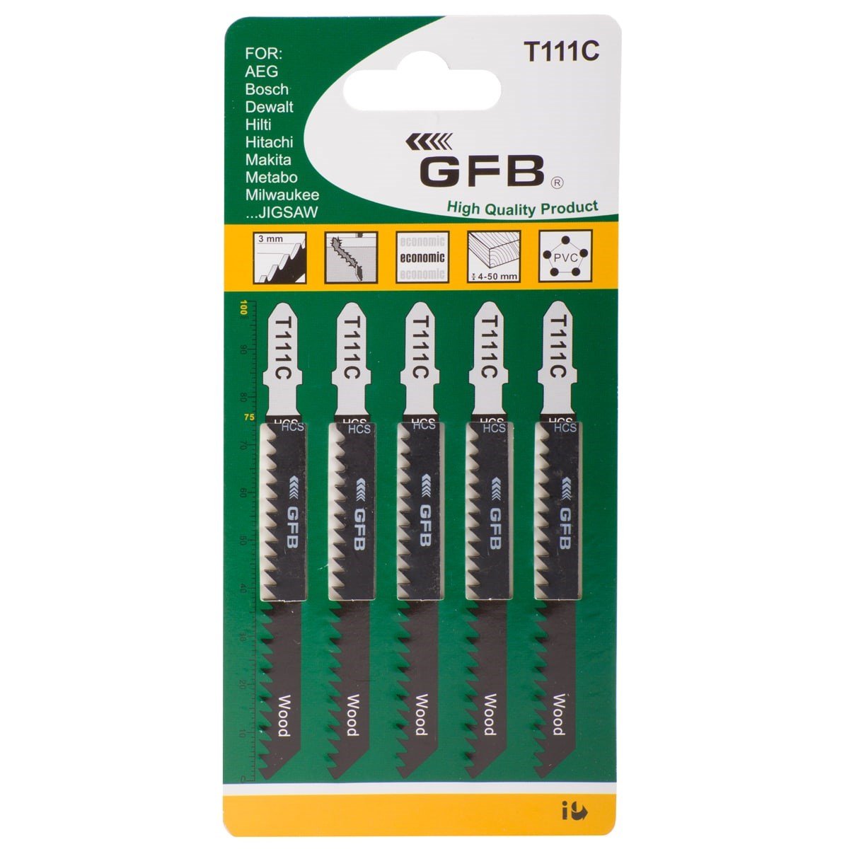 GFB T111-C AHŞAP DEKUPAJ UCU 5 ADET