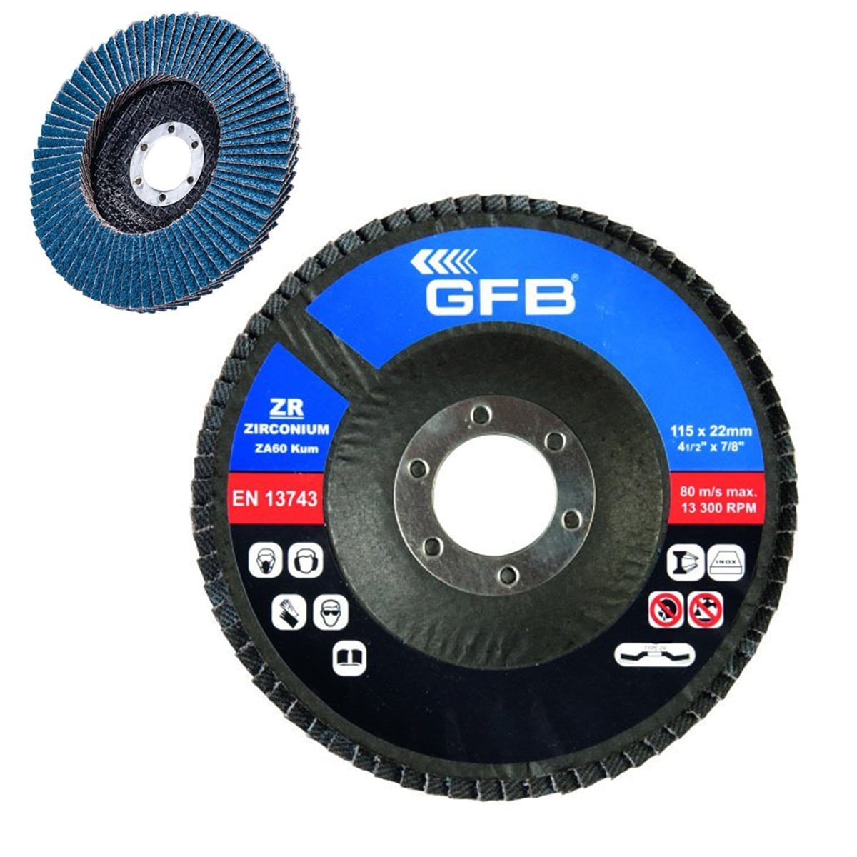 GFB ZİRKONYUM FLAP DİSK 115*22