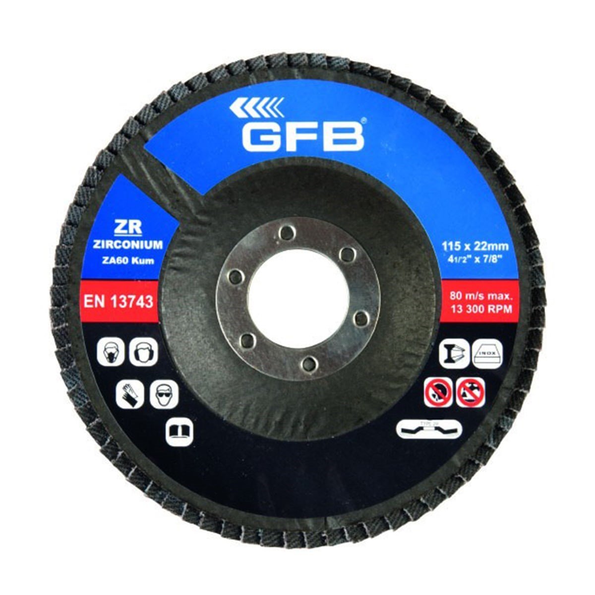 GFB ZİRKONYUM FLAP DİSK 115*22