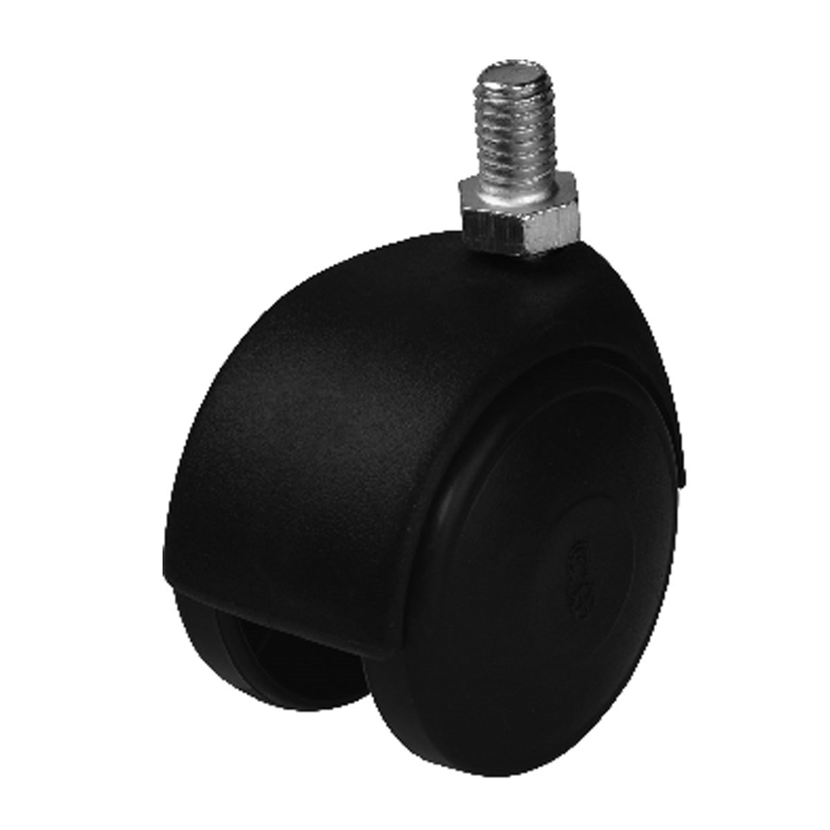 HTS 402|PLASTİK BÜYÜK VİDALI SİYAH TEKER