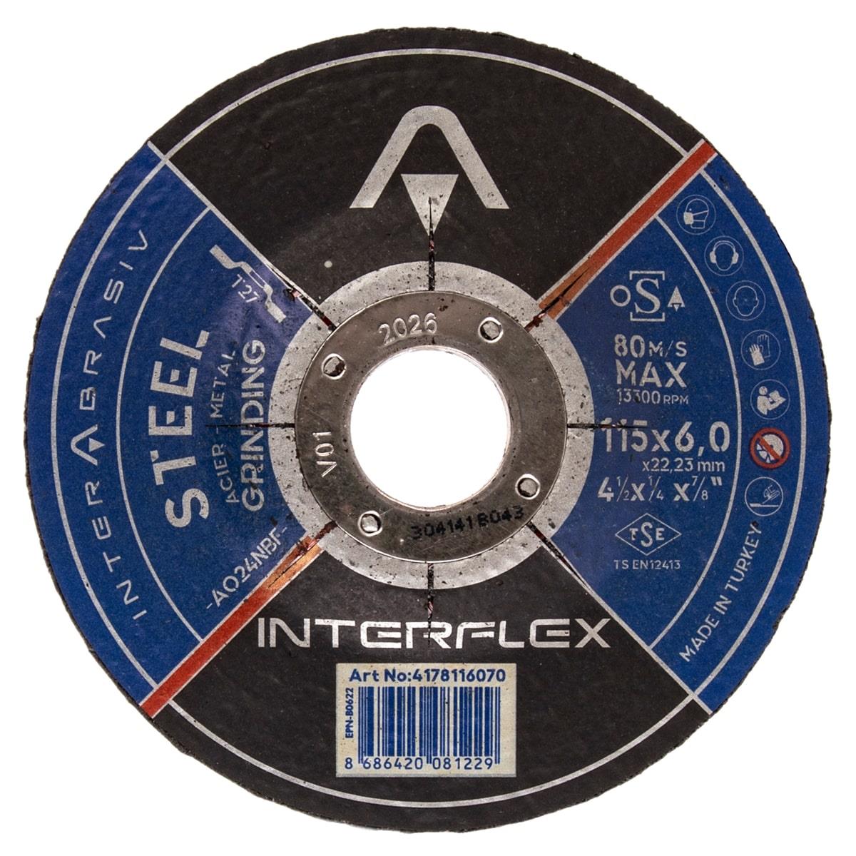 Interflex Metal Taşlama 115*6,0*22,23