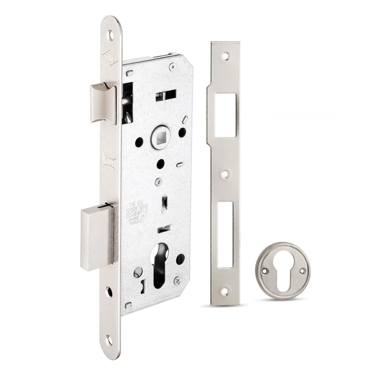 Kale 152 R 40 mm Barelsiz Silindirli Dış Kapı Kiliti-Nikel Oval