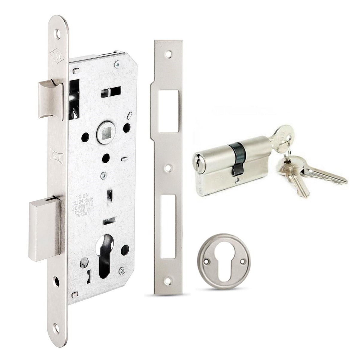 Kale 152 R 40 mm Silindirli Dış Kapı Kiliti-Nikel Oval