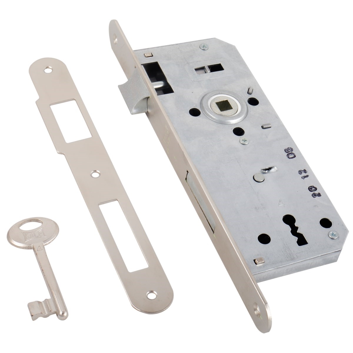 KALE İÇ KAPI KİLİTİ 40 MM NİKEL OVAL