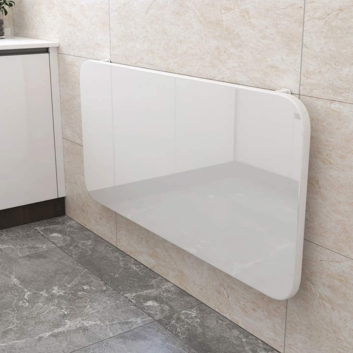 Kırma Masa Konsolu Beyaz 30 cm