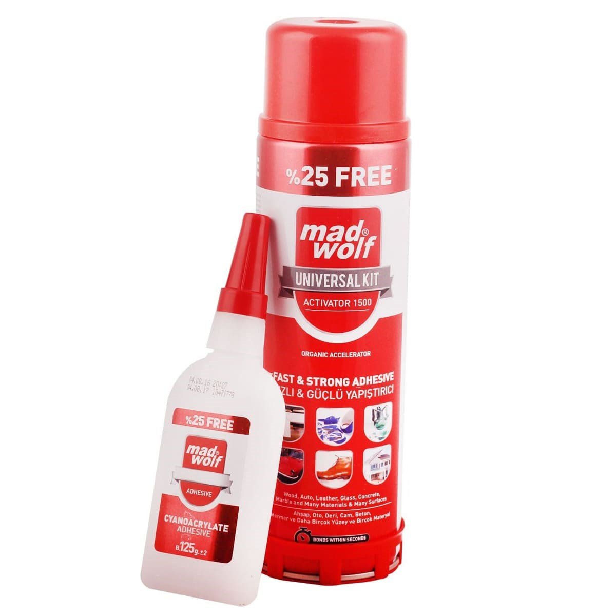 Madwolf Mega Hızlı Yapıştırıcı 500 ml+125 gr