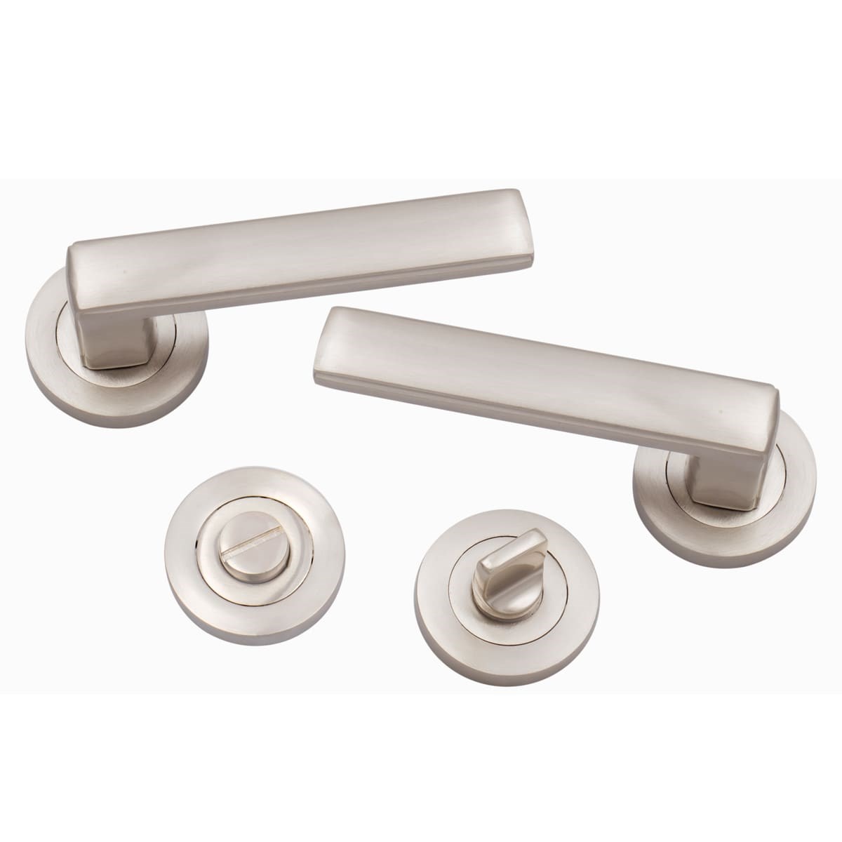 ÖZEN ALM. ŞİLE YUVARLAK ROZETLİ KAPI KOLU İNOX